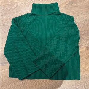 H&M Green Turtleneck Sweater wool
